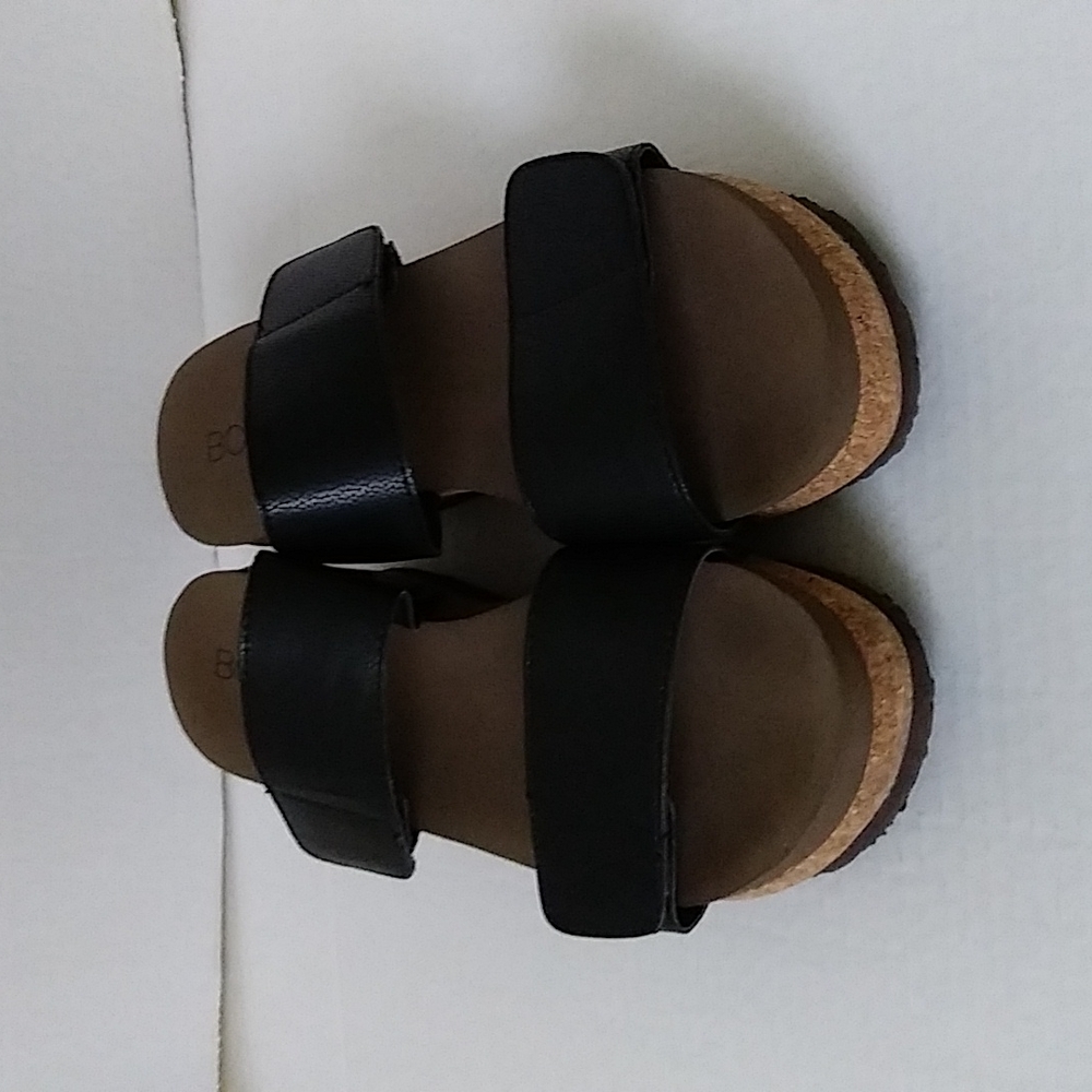 Boutique by Corkys Women's Black Wedge Sandals Size 10